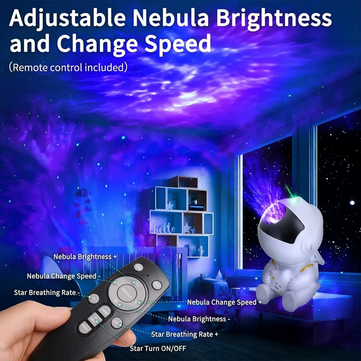 Astronaut Galaxy Projector – Transform Your Room into a Starry Universe 