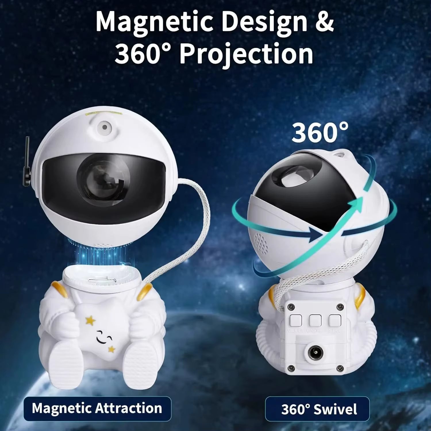 Astronaut Galaxy Projector – Transform Your Room into a Starry Universe 