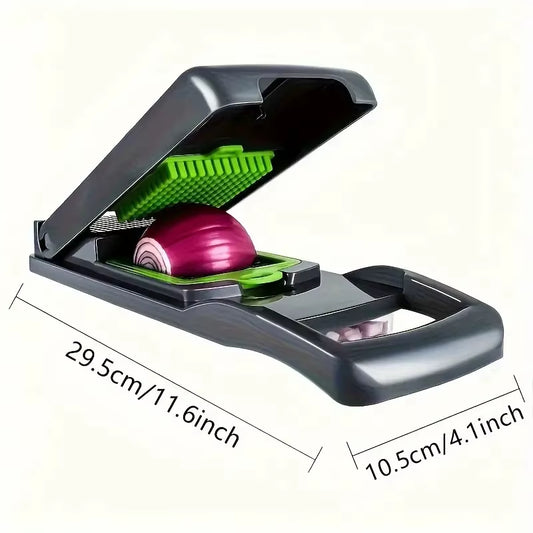 14-in-1 Multifunctional Vegetable Chopper – Slicer, Dicer & Mandoline Cutter