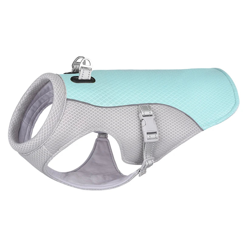 Summer Cooling Dog Vest Harness – Reflective, Quick-Release, Breathable Jacket for Small to Large Dogs