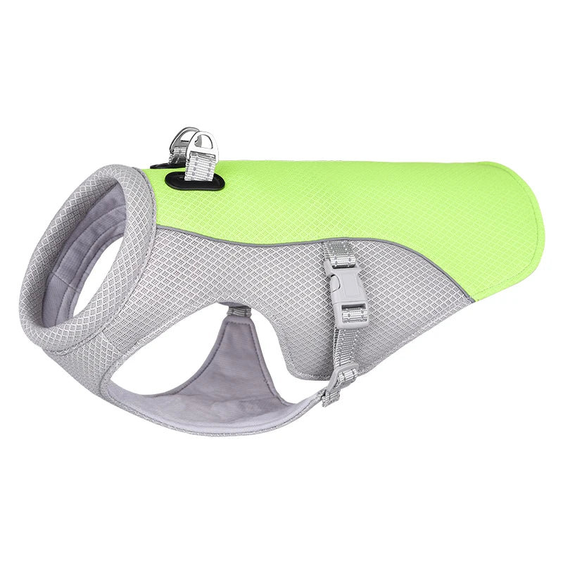 Summer Cooling Dog Vest Harness – Reflective, Quick-Release, Breathable Jacket for Small to Large Dogs